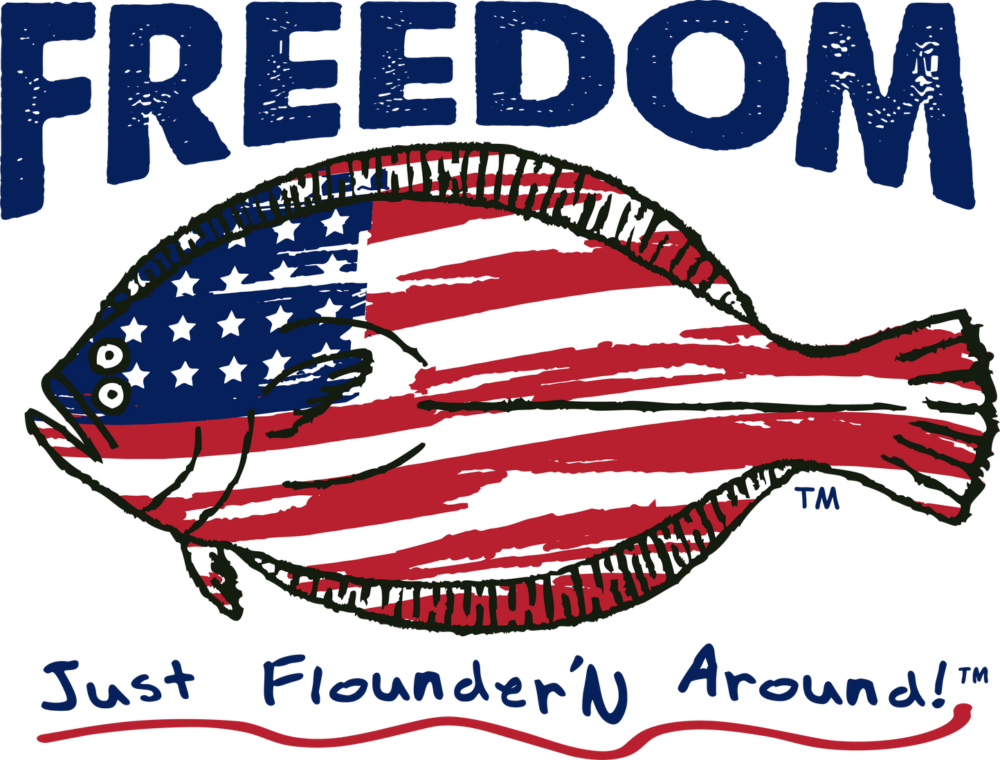 FREEDOM FLOUNDER - Unisex Long Sleeve Tee