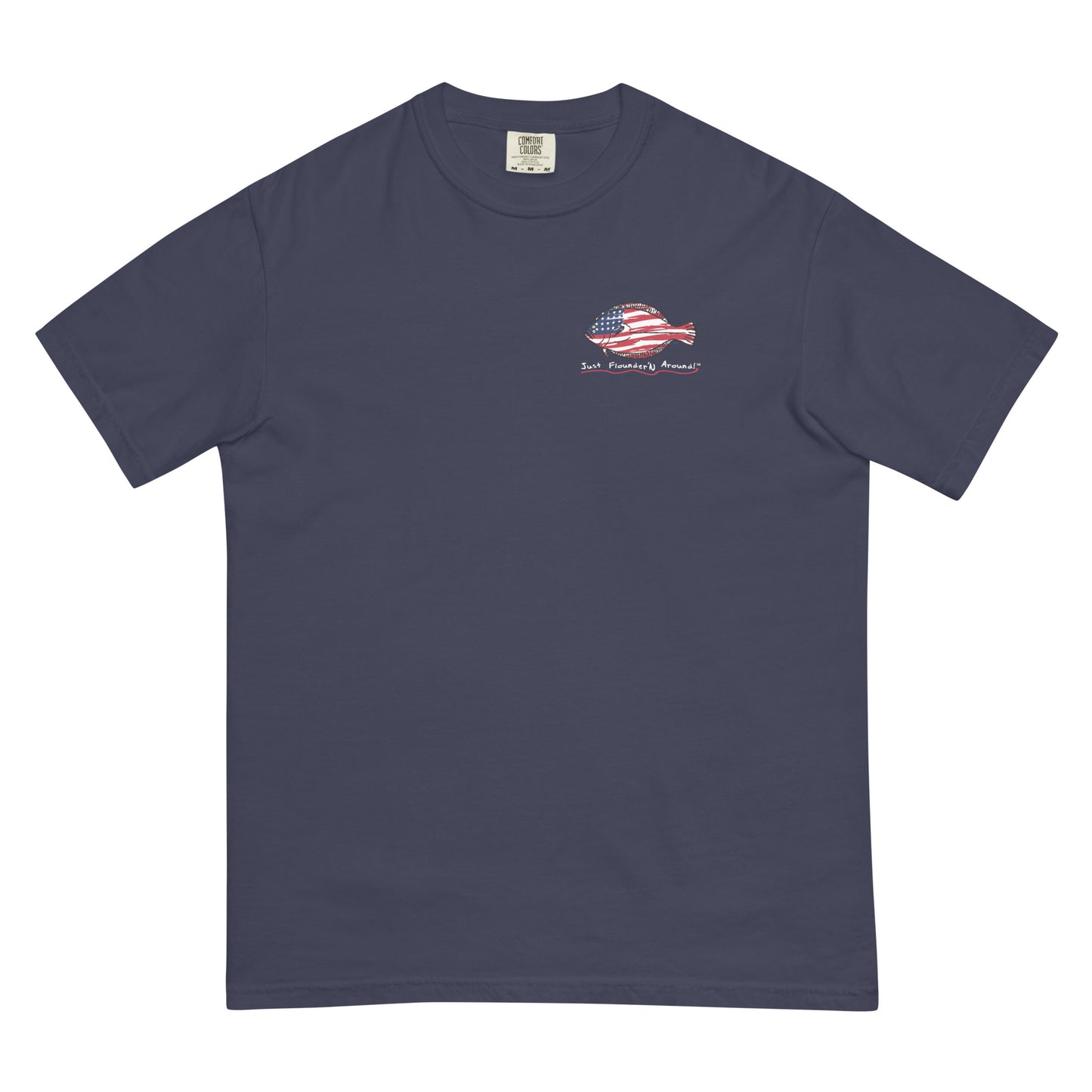 FREEDOM FLOUNDER COLOR NAVY - Men’s garment-dyed heavyweight t-shirt