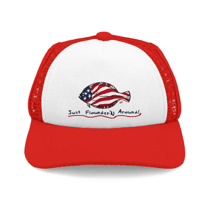 DOG- AMERICAN FLOUNDER Trucker Hat