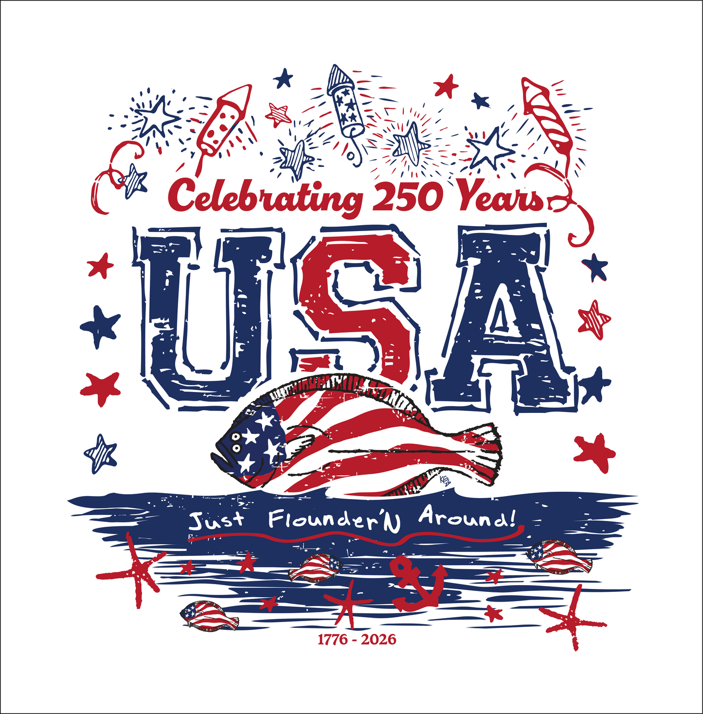 JFA USA 250 YEARS - garment-dyed heavyweight t-shirt