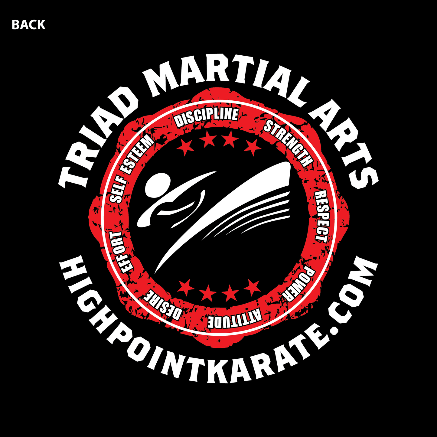 TRIAD MARTIAL ARTS- KICKBOXING 100 CLUB Short-Sleeve T-Shirt