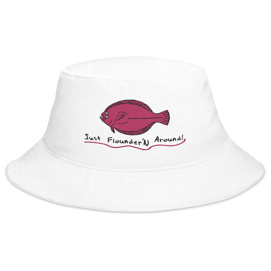 JFA White - Pink Bucket Hat