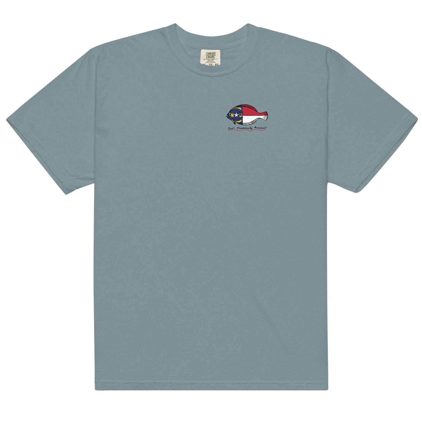 NC Flounder Men’s garment-dyed heavyweight t-shirt