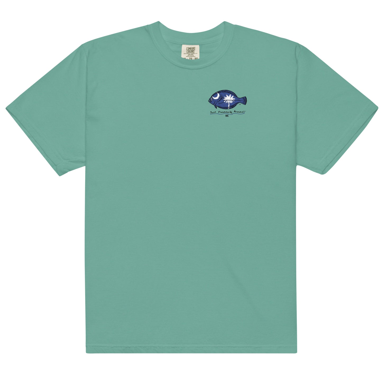 South Carolina Flounder - Men’s garment-dyed heavyweight t-shirt