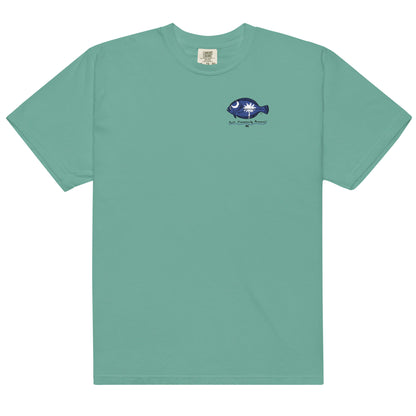 South Carolina Flounder - Men’s garment-dyed heavyweight t-shirt