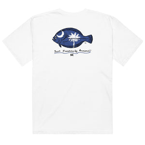 South Carolina Flounder - Men’s garment-dyed heavyweight t-shirt