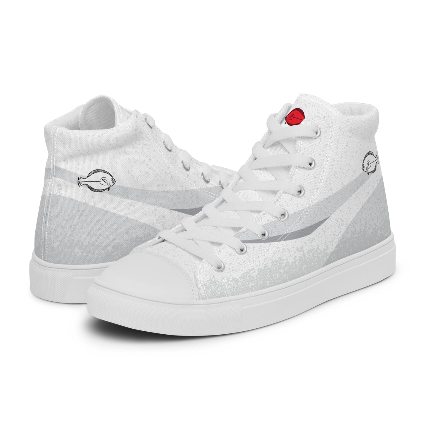 JFA Men’s high top canvas shoes - White/Grey