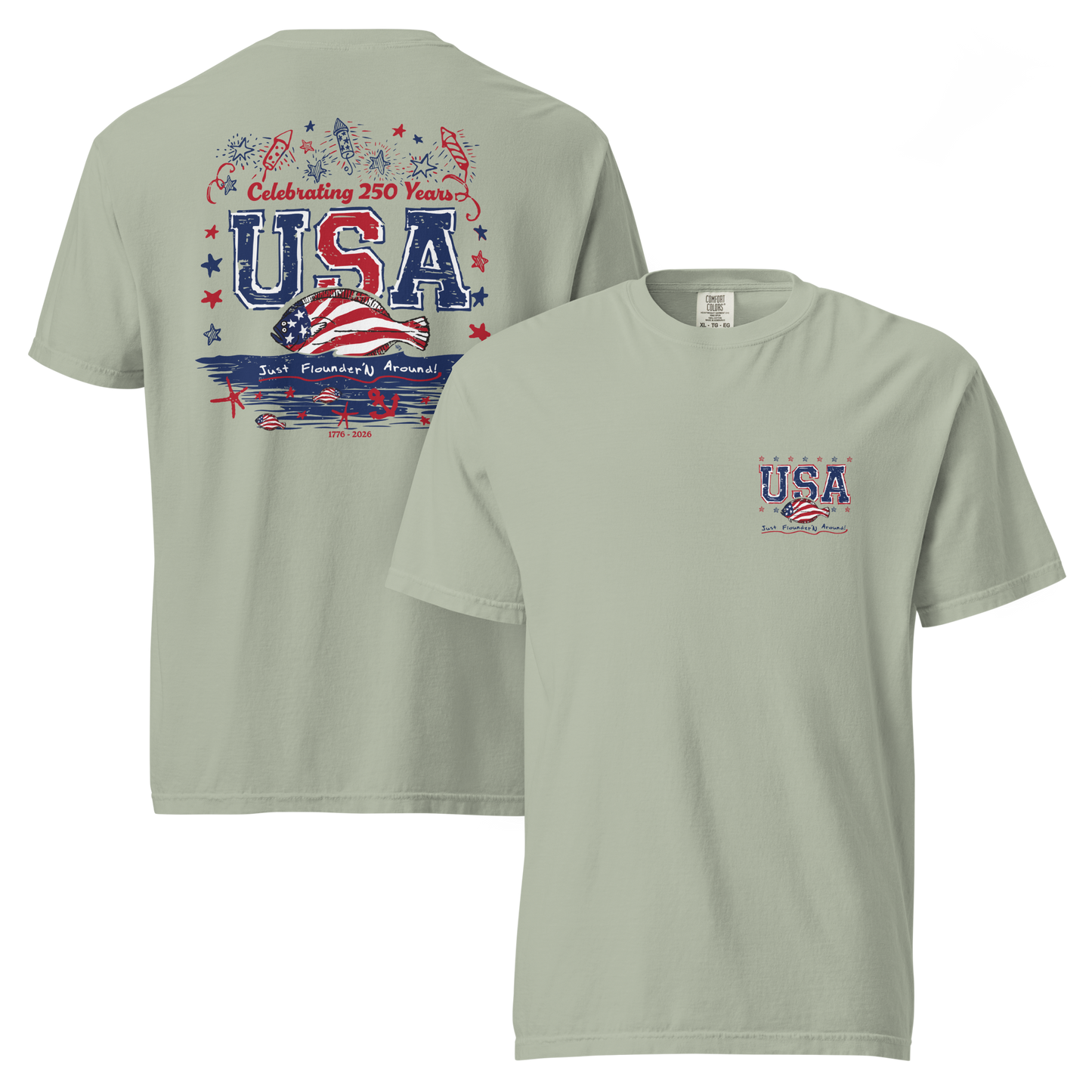 JFA USA 250 YEARS - garment-dyed heavyweight t-shirt