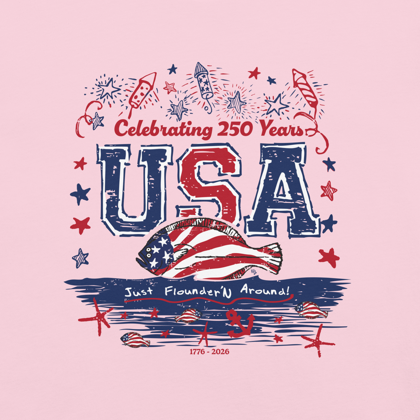 JFA USA 250 YEARS - garment-dyed heavyweight t-shirt