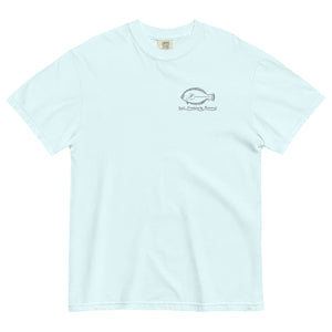Flounder Time! Unisex garment-dyed heavyweight t-shirt Lt Blue
