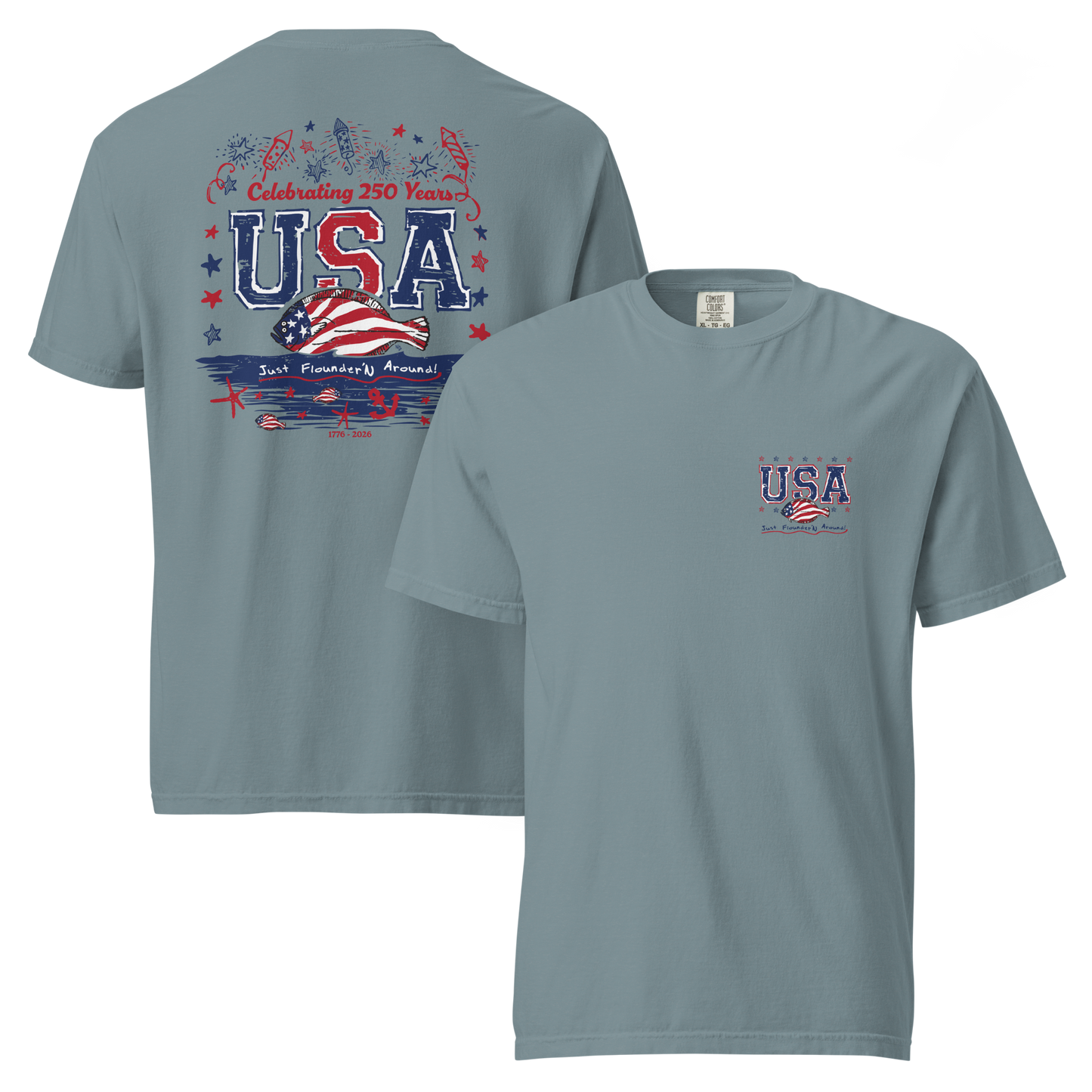 JFA USA 250 YEARS - garment-dyed heavyweight t-shirt