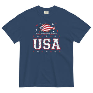 JFA USA - NAVY COMFORT COLORS  (FRONT PRINT ONLY) Unisex garment-dyed heavyweight t-shirt