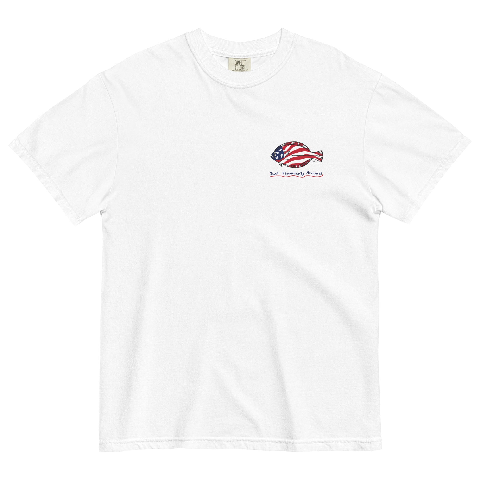 JFA USA WHITE COMFORT COLORS -Unisex garment-dyed heavyweight t-shirt