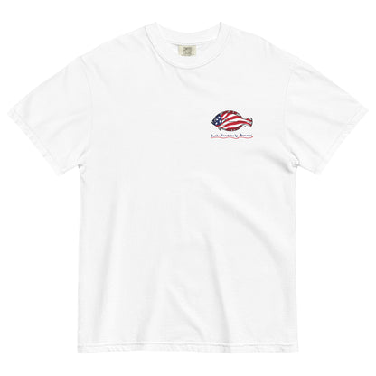 JFA USA WHITE COMFORT COLORS -Unisex garment-dyed heavyweight t-shirt
