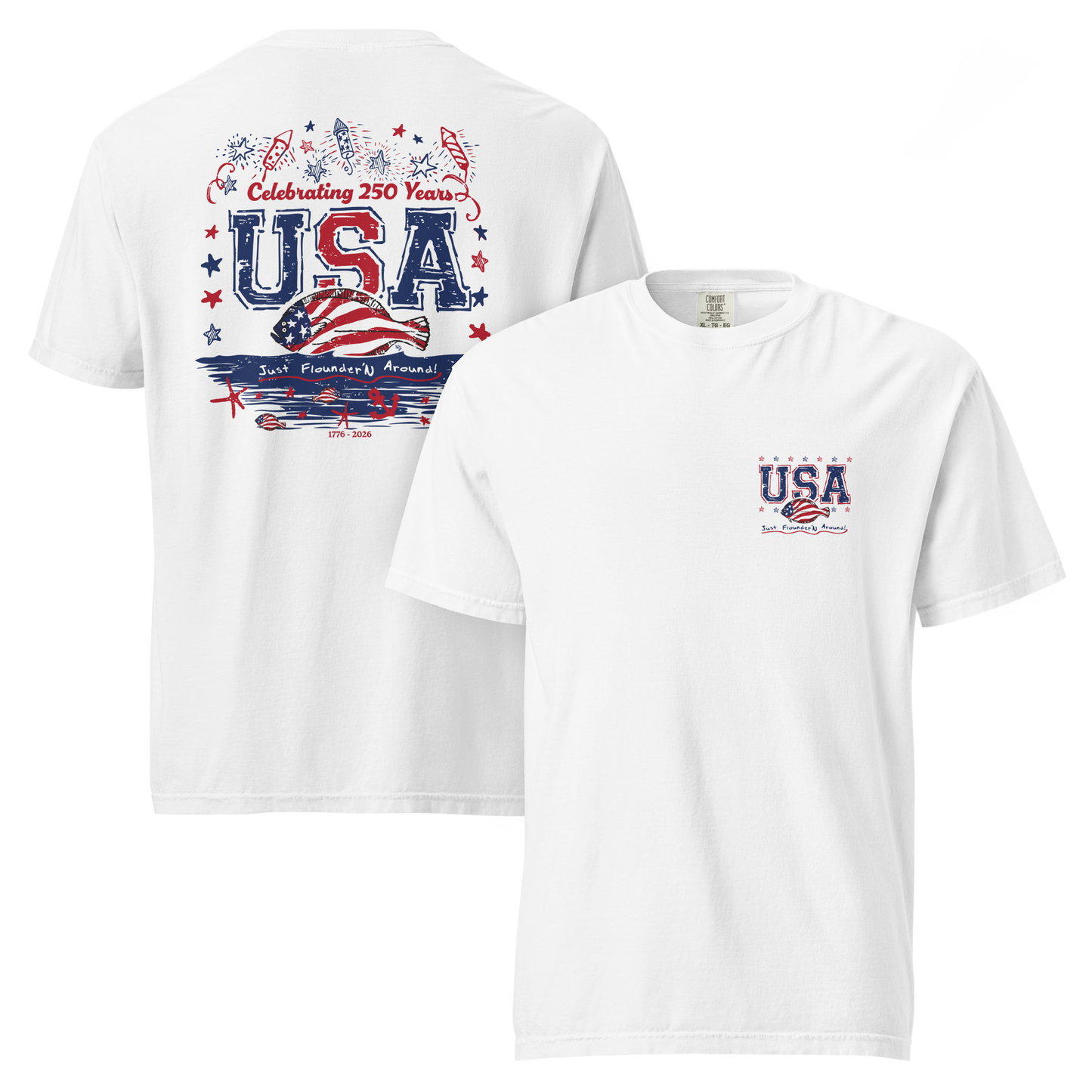 JFA USA 250 YEARS - garment-dyed heavyweight t-shirt