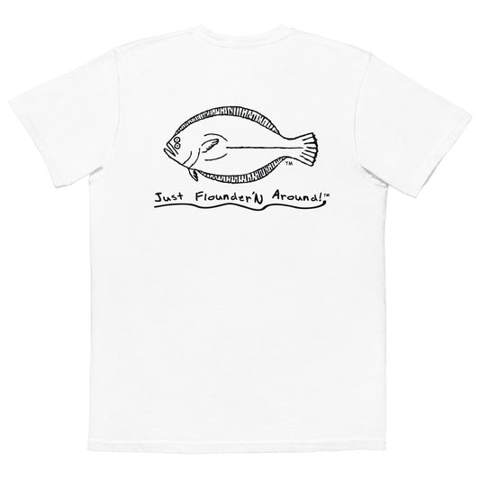 JFA ORIGINAL White Comfort Colors garment-dyed pocket t-shirt