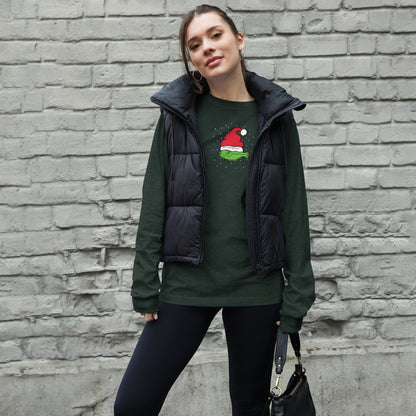 Christmas Flounder Unisex Long Sleeve Tee FOREST GREEN