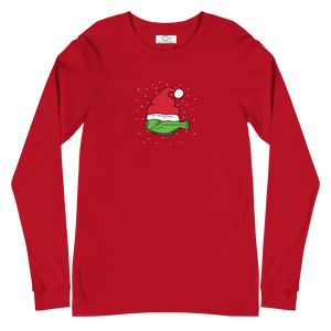 Christmas Flounder - Unisex Long Sleeve Tee RED