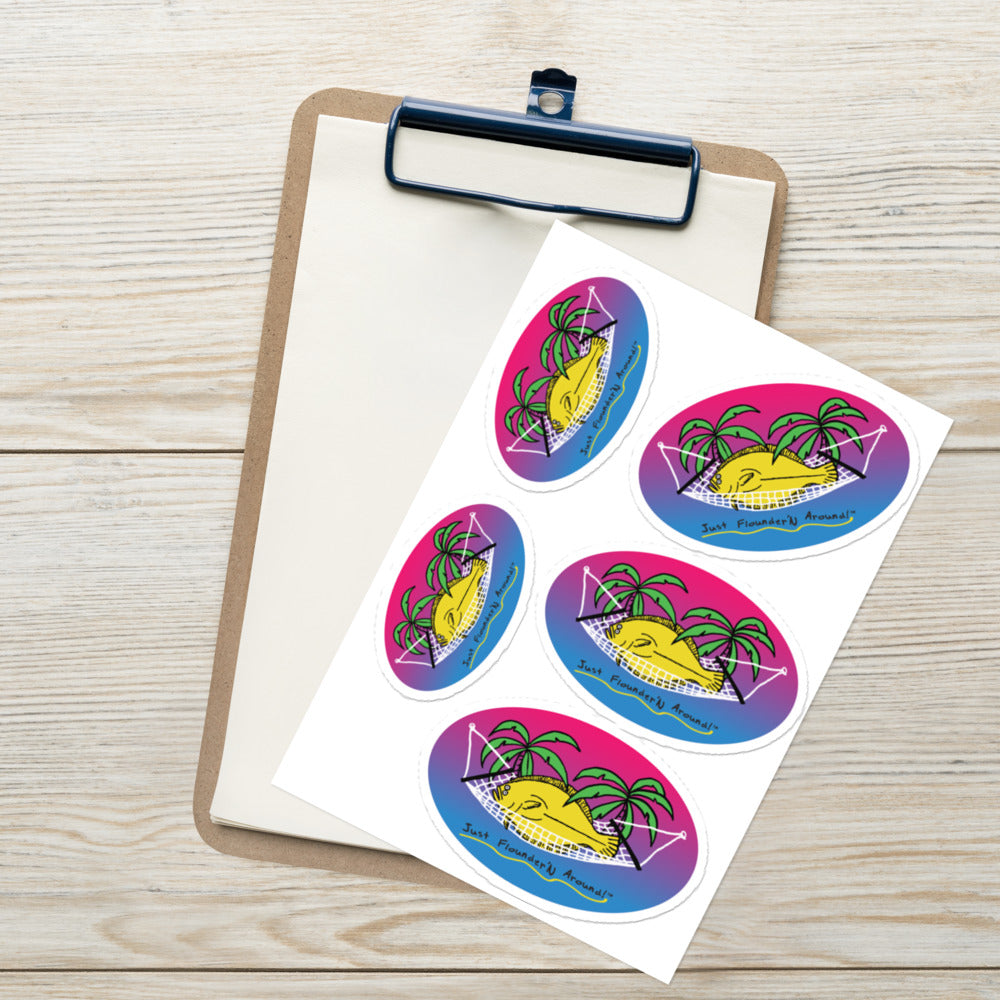HAMMOCK FLOUNDER Sticker sheet