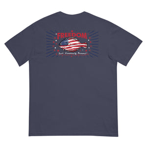 FREEDOM FLOUNDER COLOR NAVY - Men’s garment-dyed heavyweight t-shirt