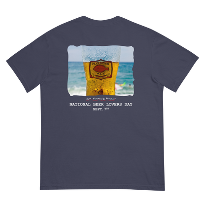 JFA BEACH BEER DARK BLUE - Men’s garment-dyed heavyweight t-shirt