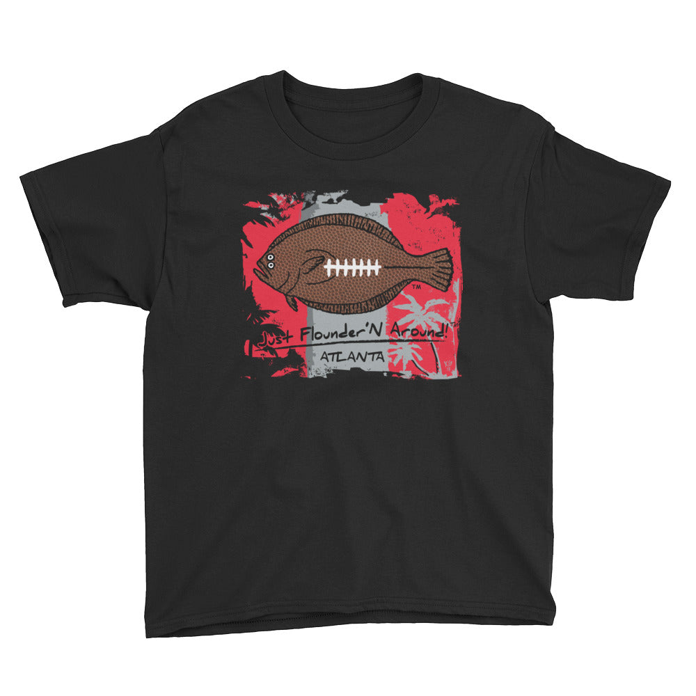 Kids Atlanta Football Flounder - Short Sleeve T-Shirt