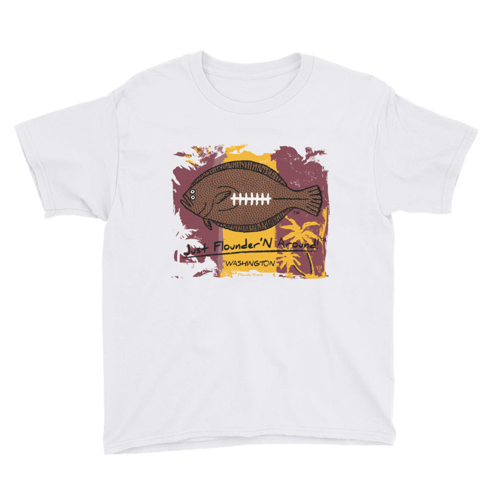 Kids Washington Football Flounder- Short Sleeve T-Shirt