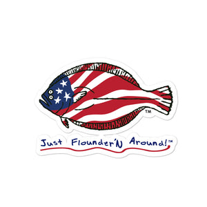 American Flounder Sticker
