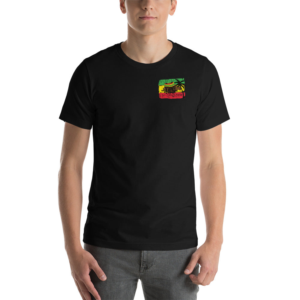 Rasta Black Short-Sleeve Unisex T-Shirt