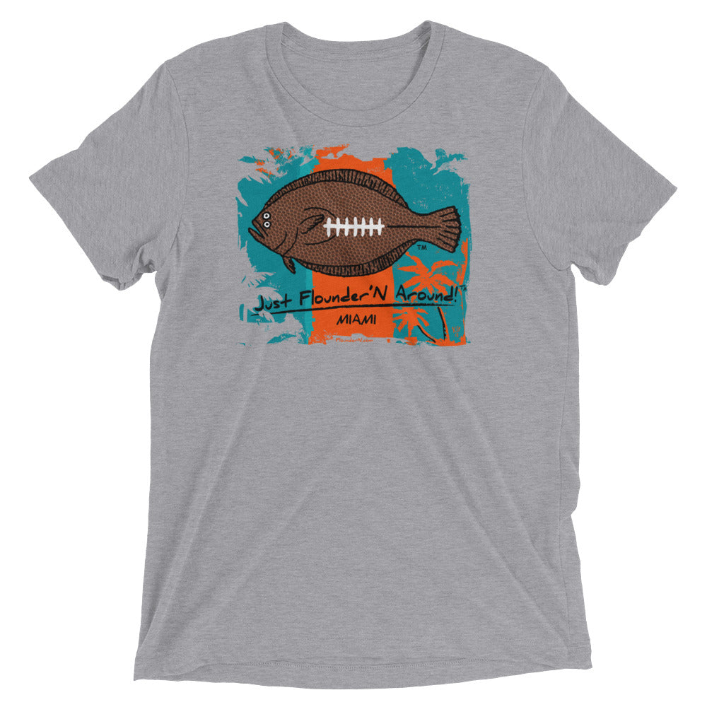 Miami Football Flounder Light Weight Short Sleeve T-Shirt