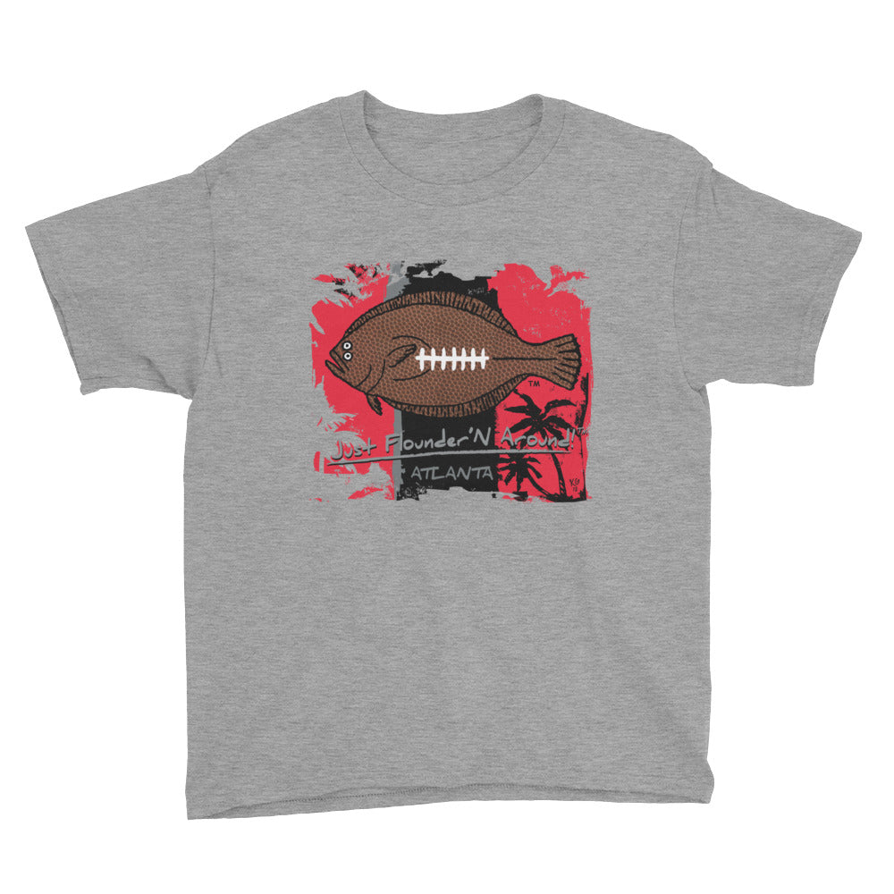 Kids Atlanta Football Flounder - Short Sleeve T-Shirt
