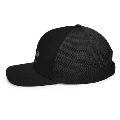 JFA Black / Black color - Mesh Back Trucker Cap