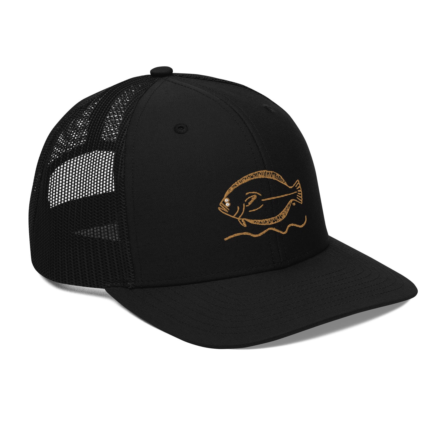 JFA Black / Black color - Mesh Back Trucker Cap