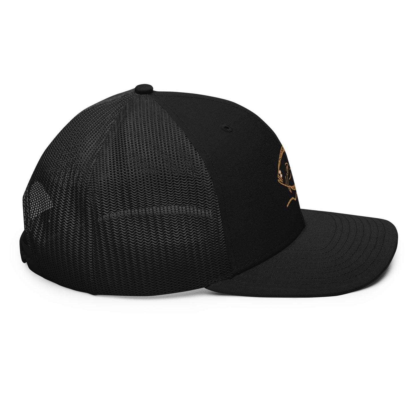 JFA Black / Black color - Mesh Back Trucker Cap