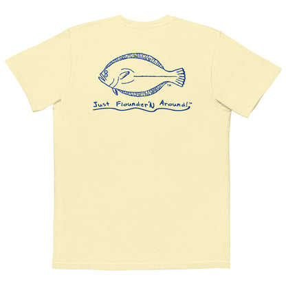 JFA ORIGINAL LOGO COLOR LIGHT YELLOW -  garment-dyed Pocket t-shirt